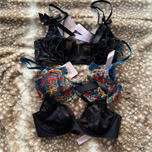 Savage X Fenty Black Lace Bras Intimates